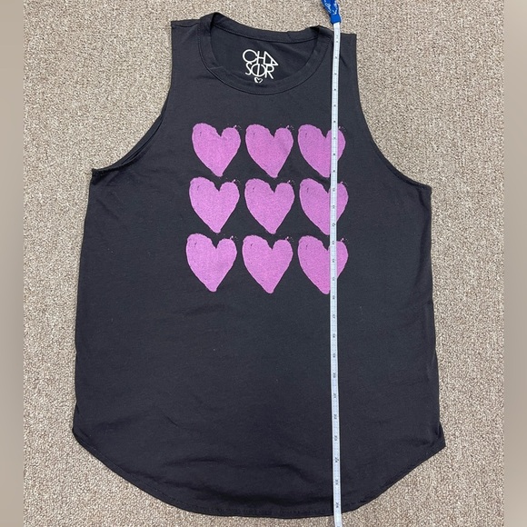 Chaser: Rock & Roll Hearts Tank, Women’s M - Picture 5 of 7